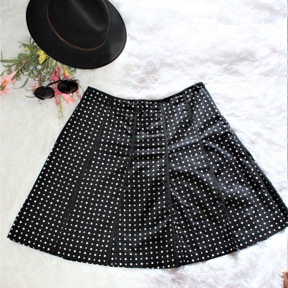 Nine West Polka Dot Pleated Skirt - Picture 9 of 10